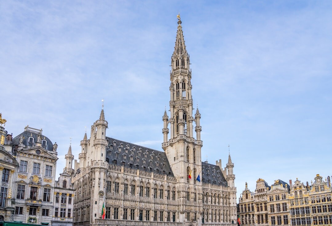 Brussels city skyline with modern buildings